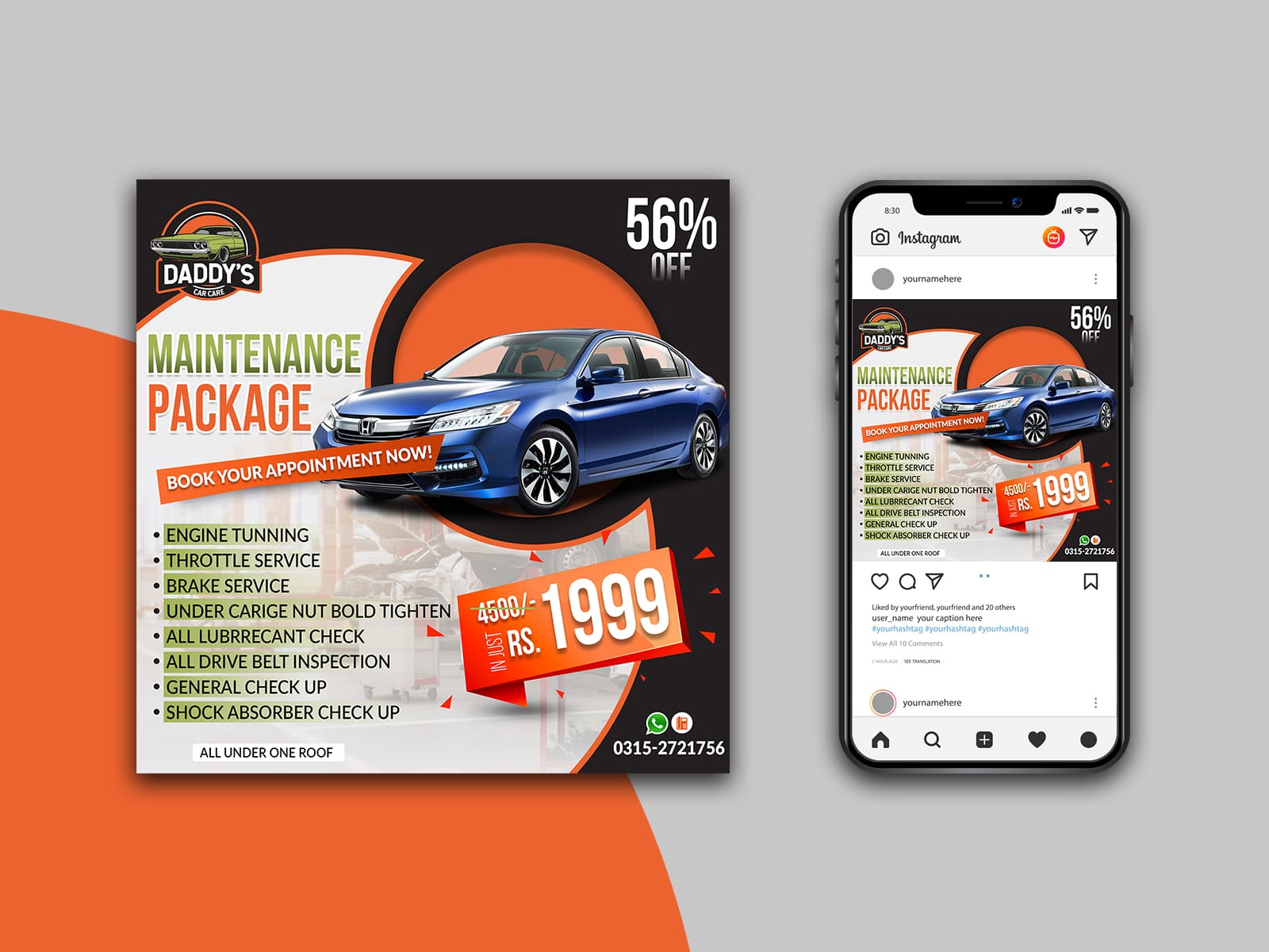 Adobe Photoshop Social Media Post Design Phoenix