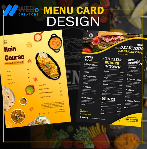 Restaurant digital menu board Phoenix menu printing services online food menu design 2026